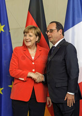 Merkel + Hollande