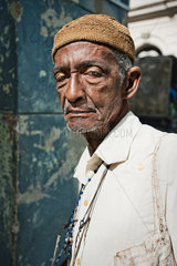 Havanna  Kuba  ein alter Mann in Havanna
