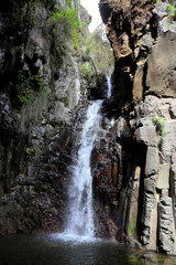 Valle Gran Rey  Spanien  Wasserfall am Barranco de Arure auf La Gomera