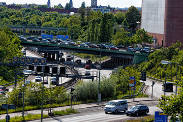 Berlin  Deutschland  Stadtautobahn A 100