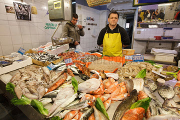 Syrakus  Italien  frischer Fisch auf dem Markt
