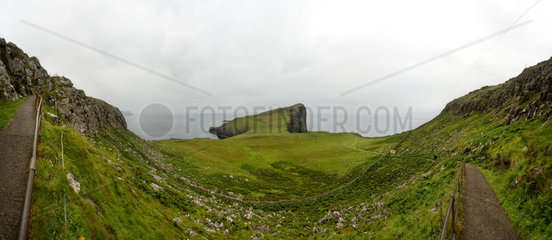 Kylehea  Grossbritannien  Isle of Skye  der Fussweg zum Leuchtturm von Neist Point