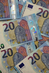 Berlin  Deutschland  20-Euroscheine