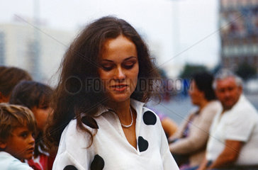 Berlin  DDR  junge Frau im Portrait