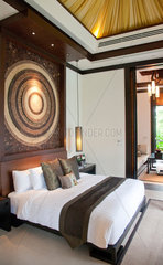 Koh Samui  Thailand  ein Hotelzimmer mit Bett im Hotel Sareeraya