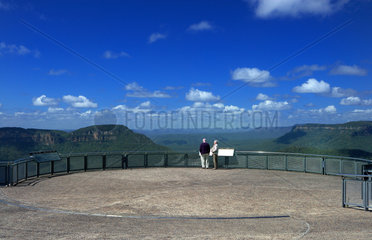 Katoomba  Australien  Aussichtsplattform am Echo Point Lookout
