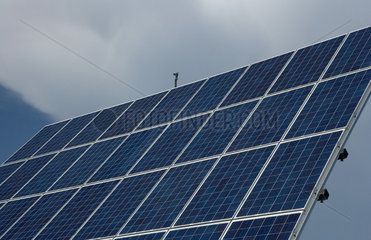 Bindlach  Deutschland  Detail eines Solartrackers