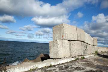 Virve  Estland  ehemaliger sowjetischer Marinehafen an der Harabucht