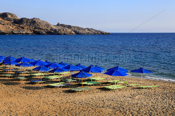 Plakias  Griechenland  Strand von Damnoni auf der Insel Kreta