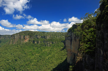 Katoomba  Australien  Ausblick vom Lady Game Lookout auf den Blue Mountains Nationalpark