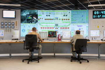 Duisburg  Deutschland  ThyssenKrupp Huettenwerk  Prozesskontrolle in der Messwarte