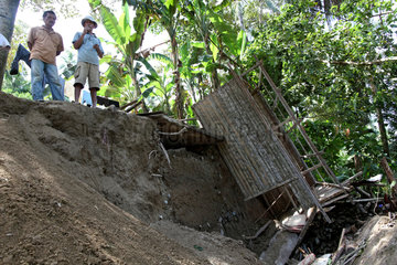 Kampuang Bukik catiak Tawang  Indonesien  Erdrutsch in einem Dorf