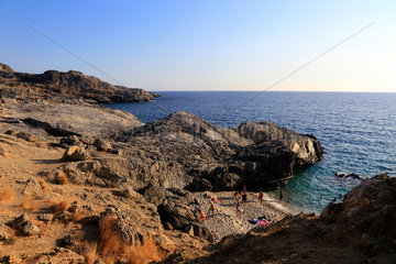 Plakias  Griechenland  Strand von Klisidi auf der Insel Kreta