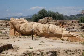 Agrigent  Italien  die archaeologischen Staetten von Agrigent  Valle dei Templi