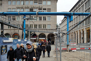 Berlin  Deutschland  Baustelle fuer die U-Bahnlinie U5/U6