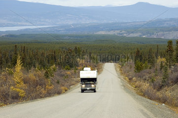 Iskut  Kanada  Truck Camper auf dem Cassiar Highway