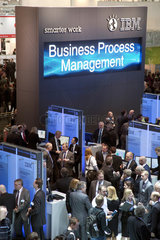Hannover  Deutschland  IBM Messestand auf der Cebit  Business Process Management