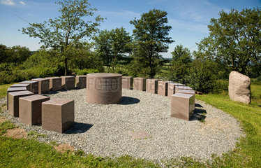 Ascheffel  Deutschland  Denkmal auf dem hoechsten Punkt des Aschbergs