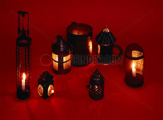 Candle guards and lanterns  15th-19th century.