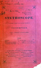 Front cover of 'The Stethoscope'  1862.