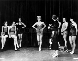 Training fashion models  November 1936.