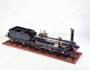 Crampton Locomotive  1849. Model (scale 3:2