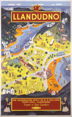 'Llandudno'  BR poster  1953.
