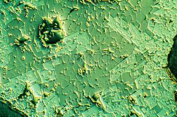 Iron ore sinter. Light micrograph in differ