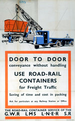 'Door to Door Conveyance without Handling’  poster  1923-1947.
