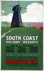 ‘South Coast Holiday Resorts’  LBSCR poster  1900-1922.