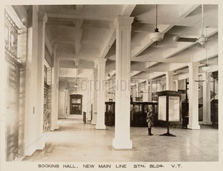 Booking hall  Victoria Terminus  Bombay  India  c 1930.
