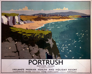 'Portrush - Northern Ireland'  LMS poster  1923-1947.