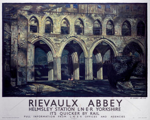 ‘Rievaulx Abbey’  LNER poster  1923-1947.