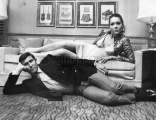 Diana Rigg and George Lazenby  October 1968.