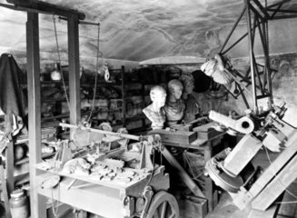 The workshop of Scottish engineer James Watt in 1924.