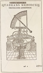 Tycho Brahe’s quadrant (inverted)  c 1577.