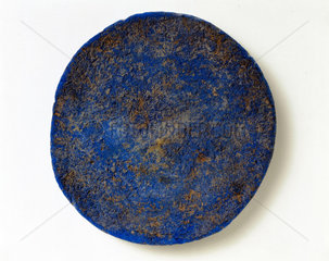 Disc of blue frit  c 1500 BC.