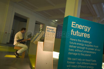 Energy futures display  Science Museum  London  2007.