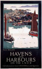 ‘Havens and Harbours on the LNER’  railway poster  1923-1947.