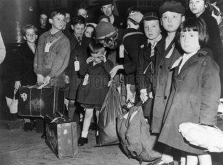 Children being evacuated from London  1944.