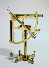 Twelve inch portable astronomical quadrant  1760-1769.