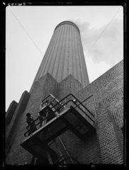 Battersea Power Station chimney  1934.