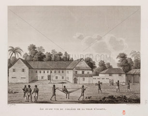 The College in the town of Agagna  Guam  1817-1820.