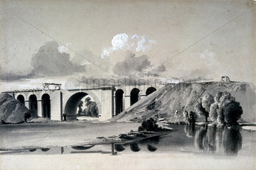 Sherbourne Viaduct  near Coventry  27 July 1837.