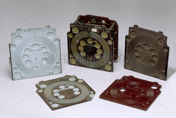 Group of component parts for Sargrove sprayed-circuit radio receivers  1947.