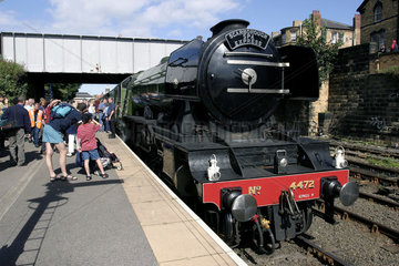 ‘Flying Scotsman’ standing at Scarborough station  31 August 2004.