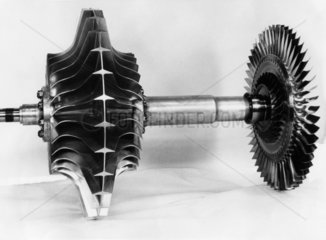 Rotor of Power Jets W2/700 jet engine  28 October 1945.