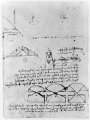 Sketch taken from Leonardo da Vinci’s notebook  15th century.