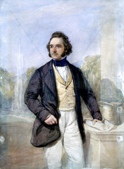 Sir Joseph Paxton  English architect and designer of the Crystal Palace  c 1851.