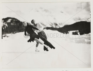 Ice skaters  c 1935.